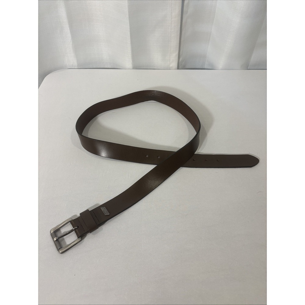 Dickies Men's Brown Genuine Leather‎ Belt Classic Casual Workwear Durable 40/100